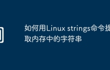 如何用Linux strings命令提取内存中的字符串