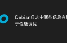 Debian日志中哪些信息有助于性能调优