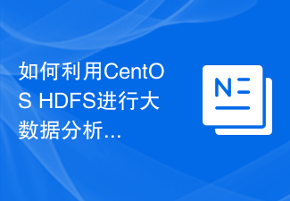 如何利用CentOS HDFS进行大数据分析