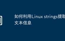 如何利用Linux strings提取文本信息