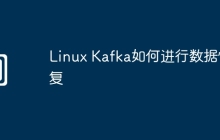 Linux Kafka如何进行数据恢复