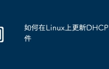 如何在Linux上更新DHCP软件