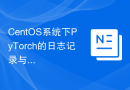 CentOS系统下PyTorch的日志记录与分析方法