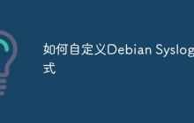 如何自定义Debian Syslog格式