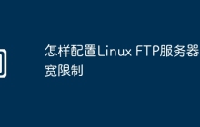 怎样配置Linux FTP服务器带宽限制