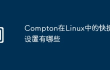 Compton在Linux中的快捷键设置有哪些