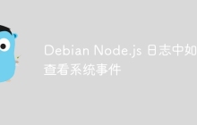 Debian Node.js 日志中如何查看系统事件
