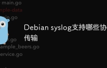 Debian syslog支持哪些协议传输