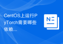 CentOS上运行PyTorch需要哪些依赖