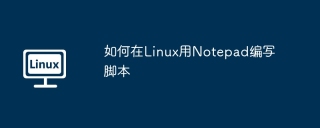 如何在Linux用Notepad编写脚本