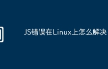 JS错误在Linux上怎么解决