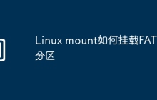 Linux mount如何挂载FAT32分区