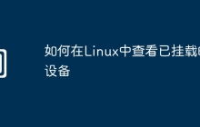如何在Linux中查看已挂载的设备