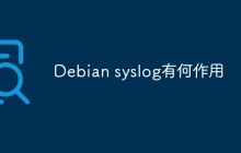 Debian syslog有何作用