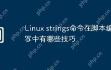 Linux strings命令在脚本编写中有哪些技巧
