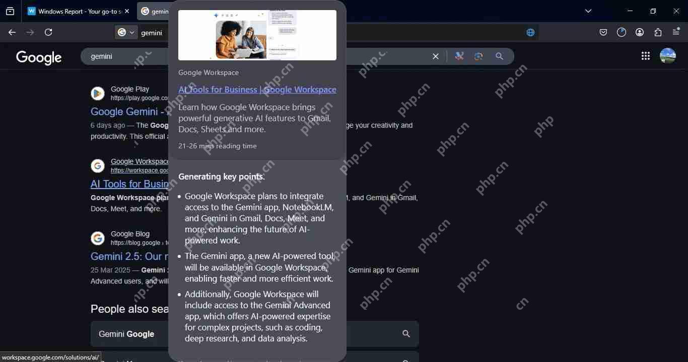 火狐 Firefox 浏览器测试 AI 链接悬停预览，解析网页关键点