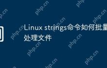 Linux strings命令如何批量处理文件