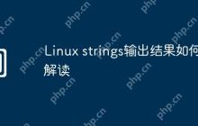 Linux strings输出结果如何解读