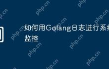 如何用Golang日志进行系统监控