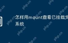 怎样用mount查看已挂载文件系统