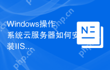 Windows操作系统云服务器如何安装IIS