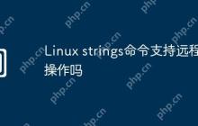 Linux strings命令支持远程操作吗
