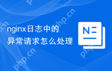 nginx日志中的异常请求怎么处理