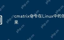 cmatrix命令在Linux中的效果