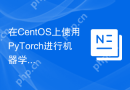 在CentOS上使用PyTorch进行机器学习实验
