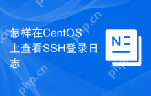 怎样在CentOS上查看SSH登录日志