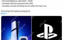 传PS6将于2027年末或2028年初发布 便携款随后推出