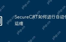 SecureCRT如何进行自动化运维