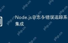 Node.js日志与错误追踪系统集成