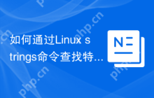 如何通过Linux strings命令查找特定字符串