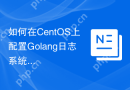 如何在CentOS上配置Golang日志系统