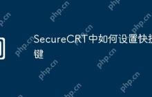 SecureCRT中如何设置快捷键