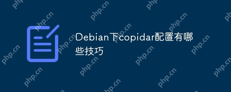 Debian下copidar配置有哪些技巧