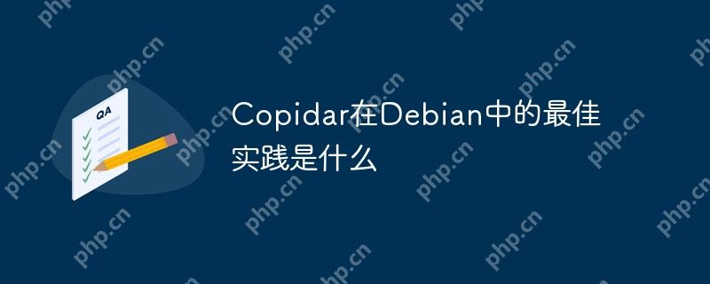 copidar在debian中的最佳实践是什么
