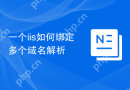 一个iis如何绑定多个域名解析