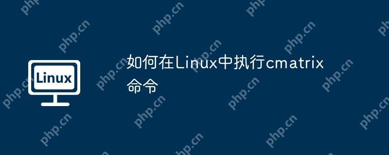 如何在Linux中执行cmatrix命令 - 小浪云数据