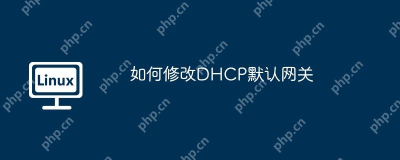 如何修改DHCP默认网关