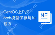 CentOS上PyTorch模型保存与加载方法