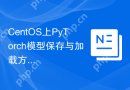 CentOS上PyTorch模型保存与加载方法