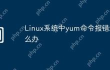 Linux系统中yum命令报错怎么办