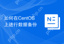如何在CentOS上进行数据备份