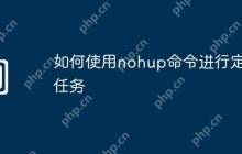 如何使用nohup命令进行定时任务