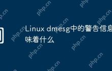 Linux dmesg中的警告信息意味着什么