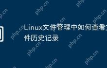 Linux文件管理中如何查看文件历史记录