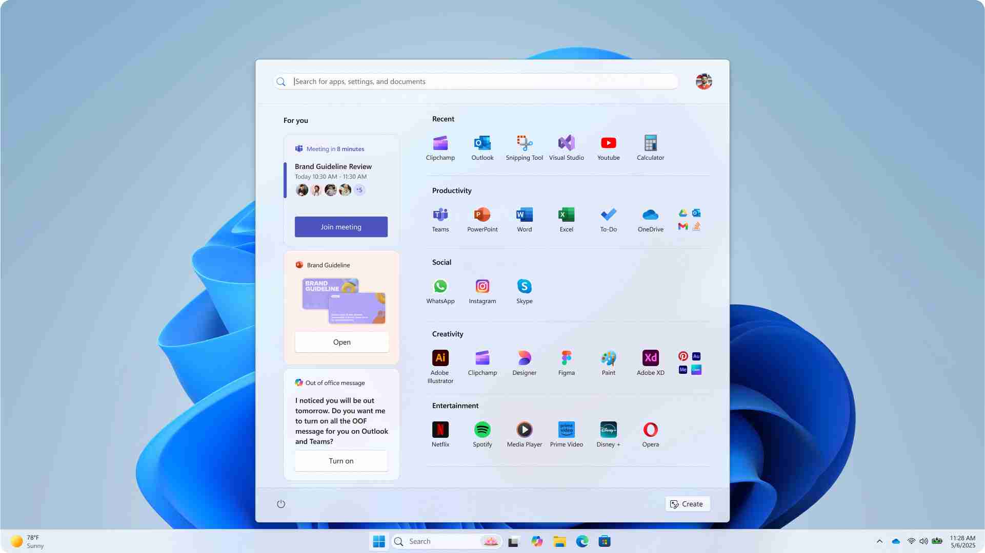 Win11 新版开始菜单上线，四大原则，多项改进