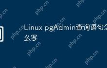 Linux pgAdmin查询语句怎么写